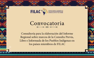 Convocatoria: Elaboración del Informe Regional sobre marcos de la Consulta Previa, Libre e Informada de los Pueblos Indígenas