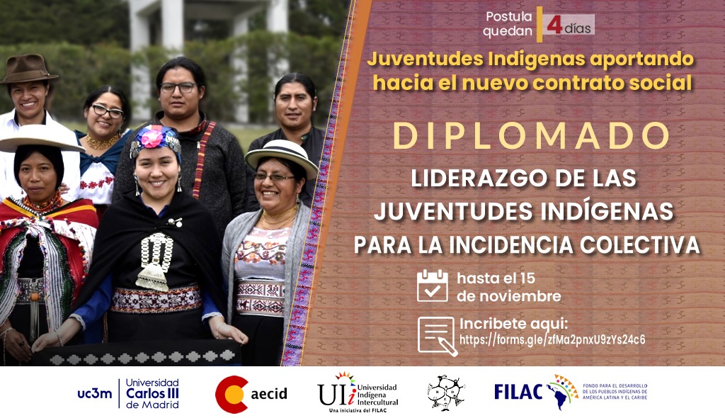 BECAS DIPLOMADO: “LIDERAZGO DE LAS JUVENTUDES INDÍGENAS PARA LA INCIDENCIA COLECTIVA”