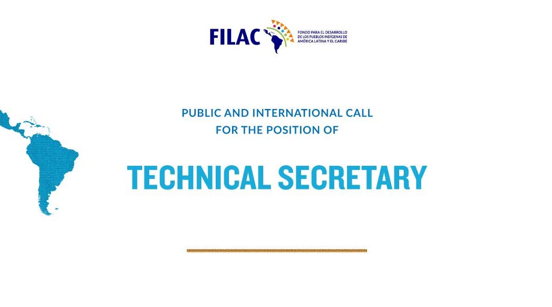 Public and International Call for the position of Technical Secretary