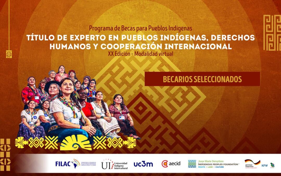 Becarios seleccionados: XX Edición del Título de Experto en Pueblos Indígenas, Derechos Humanos y Cooperación Internacional